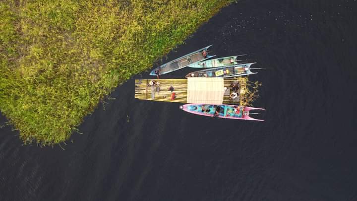 Ilustrasi perairan tiga danau di Kabupaten Kukar. (Foto: Ist)