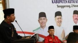 Sekkab Kukar, Sunggono saat membuka ekspose pelaksanaan MTQ Kabupayen ke-44. (Foto: Ist)