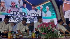 Suasana Kukar Bersholawat Jilid II yang digelar di Taman Kota Raja, Tenggarong. (Foto: Ist)