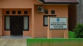 Kantor desa teluk dalam, kukar. (Foto: Ist)