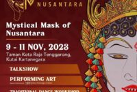 Flyer Festival Topeng Nusantara Tahun 2023. (Foto: Ist)