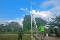 Pemasangan Sejumlah CCTV di Kawasan Pulau Kumala. (Foto: Ist)