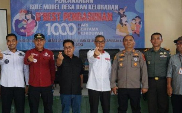 Wakil Bupati Kukar Rendi Solihin menghadiri kegiatan deklarasi desa dan kelurahan bebas stunting di Kecamatan Samboja. (Foto: Ist)