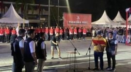 Suasana pelantikan Pengurus Perkumpulan Pemuda Digital Nusantara Kukar di Stadion Rondong Demang. (Foto: Ist)