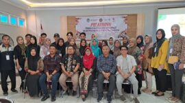 Para peserta pelatihan peningkatan peran serta masyarakat dalam pengembangan kemitraan pariwisata. (Foto: Ist)