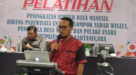 Pelatihan peningkatan Sumber Daya Manusia (SDM) bidang pariwisata. (Foto: Ist)