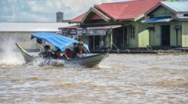 Desa Terapung Melintang, Kecamatan Muara Wis, Kabupaten Kutai Kartanegara. (Foto: Ist)