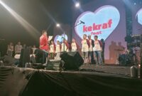 Prosesi pelantikan pengurus Kecamatan Kekraf Kukar. (Foto: Ist)