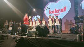Prosesi pelantikan pengurus Kecamatan Kekraf Kukar. (Foto: Ist)