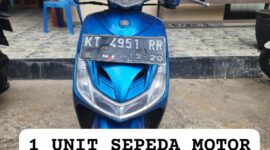 Barang bukti 1 unit motor kasus pencurian motor. (Foto: Ist)