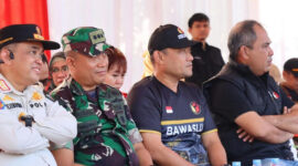 Wakil Ketua DPRD Kaltim, Seno Aji saat menghadiri agenda apel siaga yang digelar Bawaslu Kaltim. (Foto: Ist)