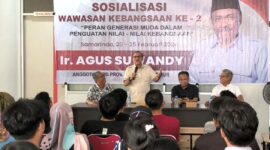 Anggota DPRD Kaltim, Agus Suwandy saat menggelar kegiatan Sosbang. (Foto: Ist)