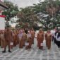 Suasana apel pagi seluruh pegawai ASN dan Non ASN DPMD Kukar. (Foto: Ist)
