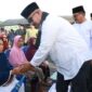 Bupati Kukar, Edi Damansyah saat menghadiri acara pembukaan Kantor Desa Sebelimbingan di Kecamatan Kota Bangun. (Foto: Ist)