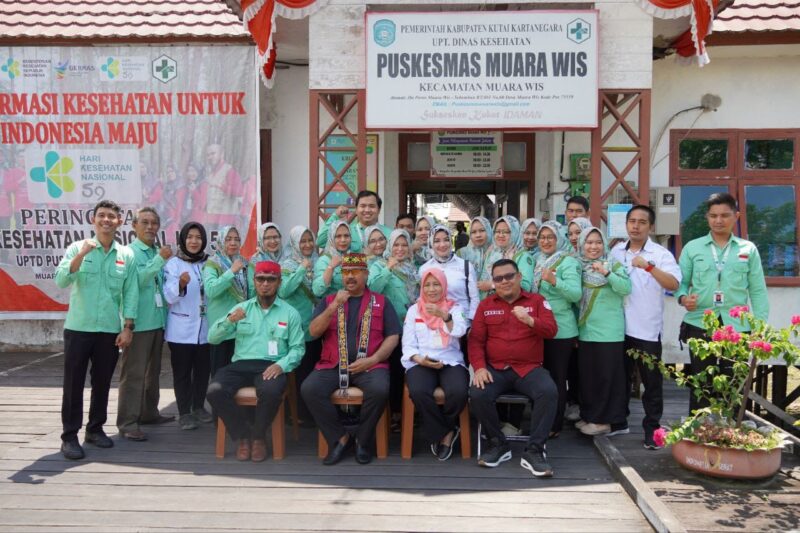 Bupati Kukar, Edi Damansyah saat menghadiri peresmian Puskesmas Muara Wis. (Foto: Ist)