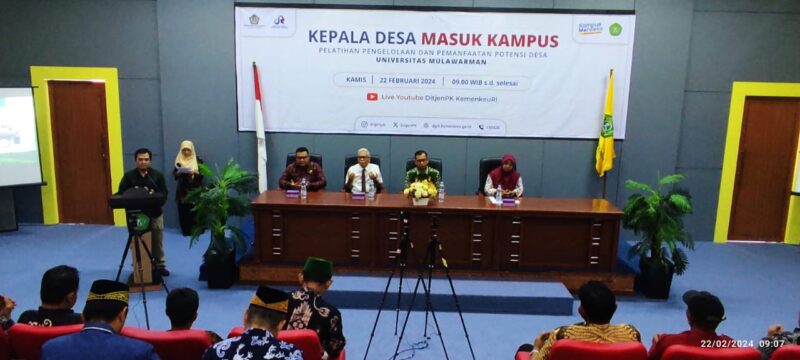 Pelaksanaan program pelatihan inovatif ‘Kepala Desa Masuk Kampus’. (Foto: Ist)
