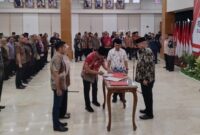 Pelantikan 170 pejabat administrator, pengawas dan dungsional di lingkungan Pemkab Kukar. (Foto: Ist)