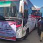 Ilustrasi bantuan bus sekolah baru kepada Desa Sungai Payang. (Foto: Ist)