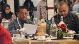 Wakil Ketua DPRD Kaltim, Sigit Wibowo saat memimpin Rapat Badan Musyawarah (Banmus) bersama Sekretariat DPRD Kaltim. (Foto: Ist)