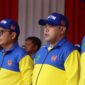 Ketua Komisi IV DPRD Kaltim, Akhmed Reza Fachlevi saat menghadiri Pelatda PON XXI-2024 di Halaman Kantor KONI Kaltim. (Foto: Ist)