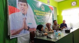 Anggota DPRD Kaltim, Rusman Ya’qub saat menggelar kegiatan Sosbang. (Foto: Ist)