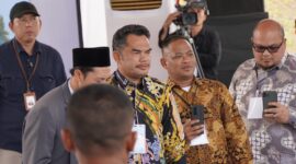 Ketua DPRD Kaltim Hasanuddin Mas’ud saat menghadiri acara Groundbreaking Bankaltimtara oleh Presiden Republik Indonesia Joko Widodo di kawasan IKN. (Foto: Ist)