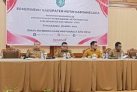 Kegiatan peningkatan kapasitas Satuan Perlindungan Masyarakat (Satlinmas) yang dihelar oleh DPMD Kukar. (Foto: Ist)