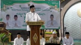 Walikota Samarinda, Andi Harun saat menghadiri acara pembagian paket bahagia oleh Baznas Kota Samarinda. (Foto: Ist)