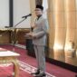Wali Kota Samarinda, Andi Harun saat cara Pelantikan dan pengambilan sumpah 150 pejabat struktural dan 6 pejabat fungsional di lingkungan Pemerintah Kota Samarinda. (Foto: Ist)