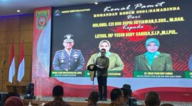 Wali Kota Samarinda, Andi Harun, pada acara Pisah Sambut Dandim 0901/SMD. (Foto: Ist)
