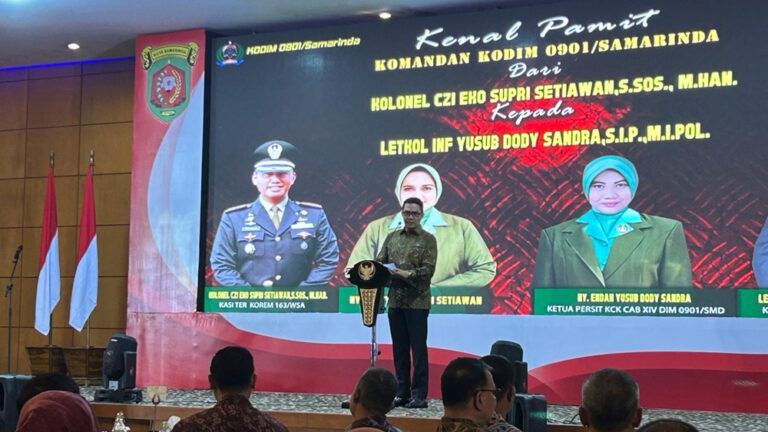 Wali Kota Samarinda, Andi Harun, pada acara Pisah Sambut Dandim 0901/SMD. (Foto: Ist)