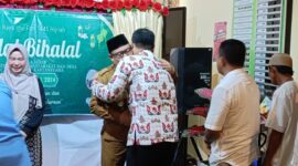 Suasana acara Halal Bihalal yang digelar Dinas Pemberdayaaan Masyarakat dan Desa (DPMD) Kabupaten Kutai Kartanegara (Kukar). (Foto: Ist)