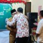 Suasana acara Halal Bihalal yang digelar Dinas Pemberdayaaan Masyarakat dan Desa (DPMD) Kabupaten Kutai Kartanegara (Kukar). (Foto: Ist)