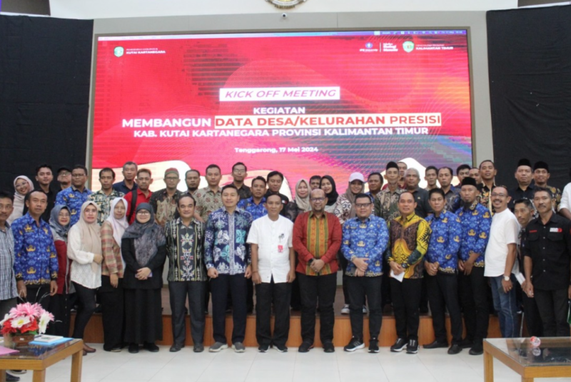 Kick off meeting kegiatan membangun Data Desa/Kelurahan Presisi Kabupaten Kutai Kartanegara. (Foto: Ist)