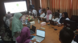 Suasana Bimbingan Teknis (Bimtek) mengenai Aplikasi Srikandi versi 3. (Foto: Ist)
