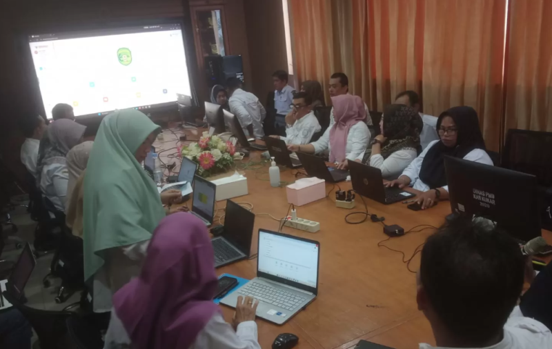 Suasana Bimbingan Teknis (Bimtek) mengenai Aplikasi Srikandi versi 3. (Foto: Ist)