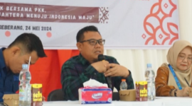 Kepala Dinas Pemberdayaan Masyarakat dan Desa (DPMD) Kutai Kartanegara Arianto membuka Rapat Koordinasi PKK Kukar Ke 52 di TTP Bangun Rejo Tenggarong Seberang pada Jumat (24/5). (Foto: Ist)