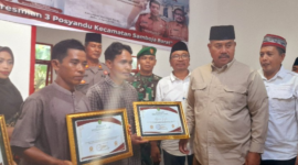 Peresmian gedung posyandu Kecamatan Samboja Barat. (Foto: Ist)
