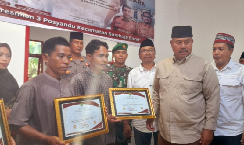 Peresmian gedung posyandu Kecamatan Samboja Barat. (Foto: Ist)