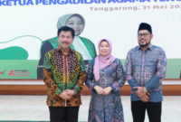 Sekda Kukar, Sunggono saat menhadiri pisah sambut Ketua PA Tenggarong. (Foto: Ist)