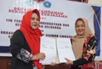 Ketua TP PKK Kukar Lakukan Penandatanganan Kerjasama Dengan OPD. (Foto: Ist)