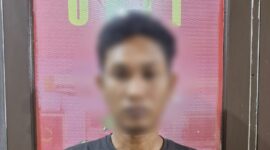 Tersangka kasus penganiayaan HS (34). (Foto: Ist)
