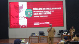 Sosialisasi Tata Kelola Aset Desa oleh DPMD Kukar bersama BPKAD Kukar. (Foto: Ist)