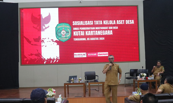 Sosialisasi Tata Kelola Aset Desa oleh DPMD Kukar bersama BPKAD Kukar. (Foto: Ist)