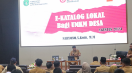 Sosialisasi E-Katalog Lokal oleh DPMD Kukar. (Foto: Ist)