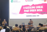 Demonstrasi penggunaan E-Katalog Lokal oleh DPMD Kukar. (Foto: Ist)