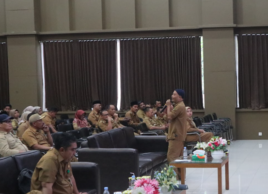 Sosialisasi Tata Kelola Aset Desa oleh DPMD Kukar bersama Inspektorat Daerah Kab. Kukar. (Foto: Ist)