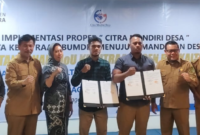 DPMD Kukar melakukan MoU dengan Bank Kaltimtara. (Foto: Ist)
