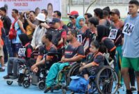 Para atlet disabilitas Kaltim yang berlaga pada kejuaraan. (Foto: Ist)