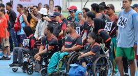 Para atlet disabilitas Kaltim yang berlaga pada kejuaraan. (Foto: Ist)